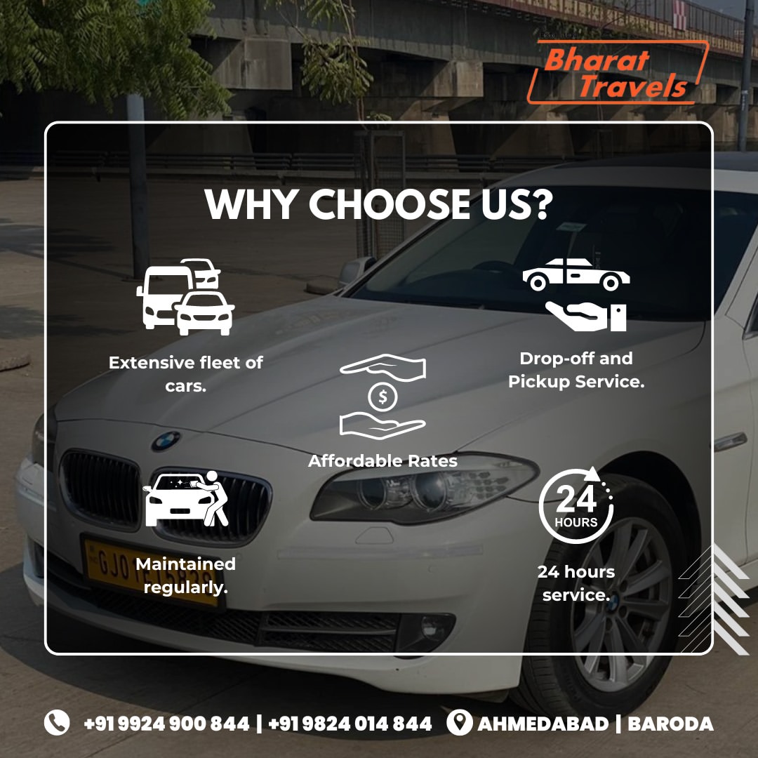 BMW car rental in ahmedabad